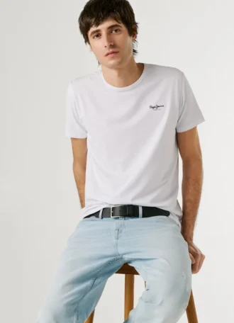 camiseta de corte ajustado con estampado de logotipo 1 23 330x456 - Camiseta de corte ajustado con estampado de logotipo