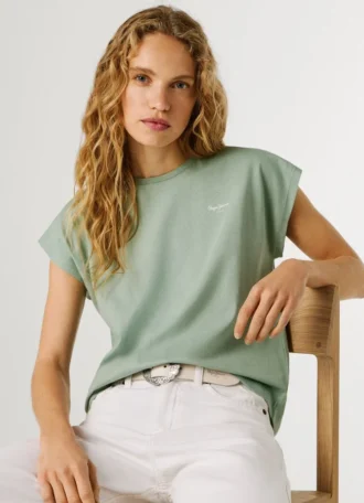 Camiseta de corte ajustado con estampado de logotipo