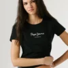 Camiseta de corte ajustado con estampado de logotipo Camiseta de corte ajustado con estampado de logotipo
