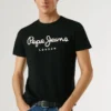 Camiseta de corte ajustado con estampado de logotipo