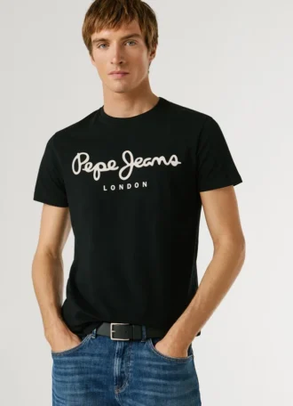 Camiseta de corte ajustado con estampado de logotipo