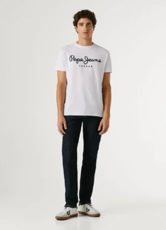 Camiseta de corte ajustado con estampado de logotipo