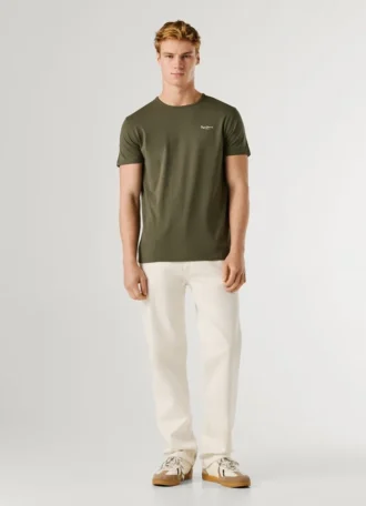 Camiseta de corte ajustado con estampado de logotipo