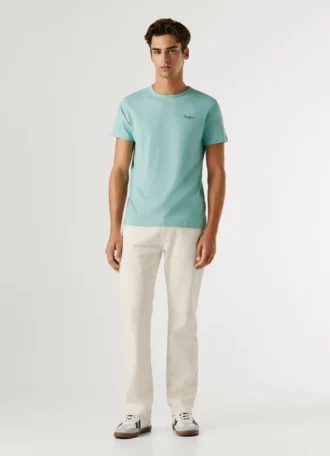 Camiseta de corte ajustado con estampado de logotipo