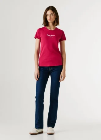 Camiseta de corte ajustado con estampado de logotipo