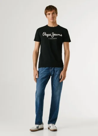 Camiseta de corte ajustado con estampado de logotipo