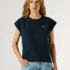 Camiseta de corte ajustado con estampado de logotipo Camiseta de corte ajustado con estampado de logotipo