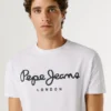 Camiseta de corte ajustado con estampado de logotipo