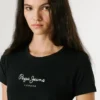 Camiseta de corte ajustado con estampado de logotipo Camiseta de corte ajustado con estampado de logotipo