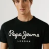Camiseta de corte ajustado con estampado de logotipo