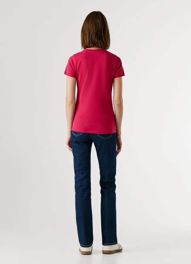 Camiseta de corte ajustado con estampado de logotipo Camiseta de corte ajustado con estampado de logotipo