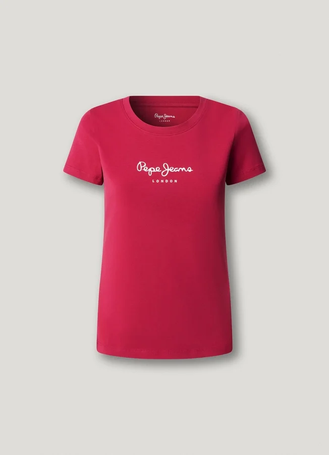Camiseta de corte ajustado con estampado de logotipo Camiseta de corte ajustado con estampado de logotipo