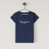 Camiseta de corte ajustado con logotipo brillante