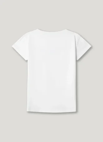 Camiseta de corte ajustado con logotipo brillante