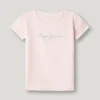 Camiseta de corte ajustado con logotipo brillante