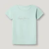 Camiseta de corte ajustado con logotipo brillante