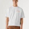Camiseta de corte ancho con estampado en la espalda