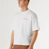 Camiseta de corte ancho con estampado en la espalda