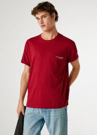 Camiseta de corte holgado con bolsillo delantero