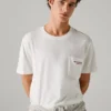 Camiseta de corte holgado con bolsillo delantero Camiseta de corte holgado con bolsillo delantero