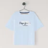 Camiseta de corte holgado con estampado del logotipo