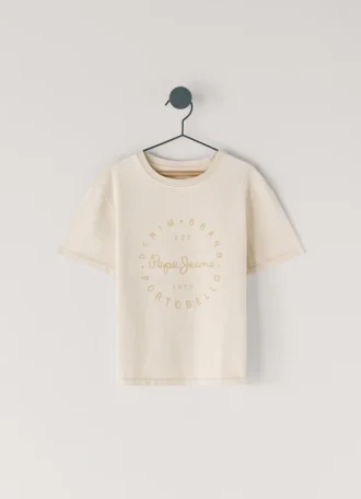 Camiseta de corte holgado con estampado del logotipo