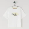 Camiseta de corte holgado con estampado del logotipo
