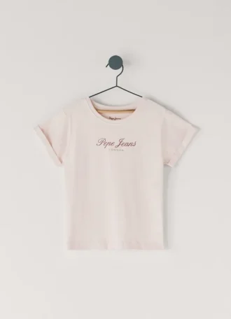 Camiseta de corte holgado con estampado del logotipo