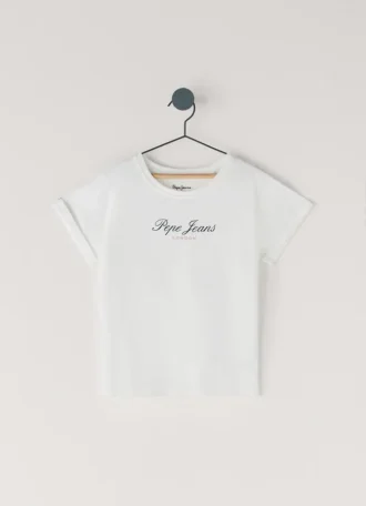 Camiseta de corte holgado con estampado del logotipo