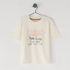 Camiseta de corte holgado con estampado del logotipo