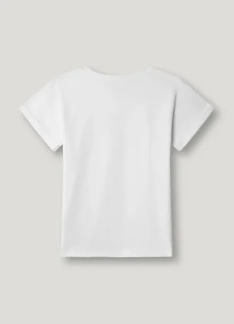 Camiseta de corte holgado con estampado del logotipo