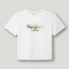Camiseta de corte holgado con estampado del logotipo