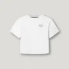 Camiseta de corte holgado con estampado del logotipo