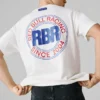 Camiseta de corte holgado con estampado en la espalda