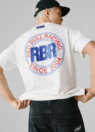 Camiseta de corte holgado con estampado en la espalda