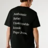 Camiseta de corte holgado con estampado en la espalda