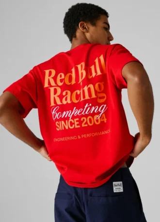 Camiseta de corte holgado con estampado en la espalda