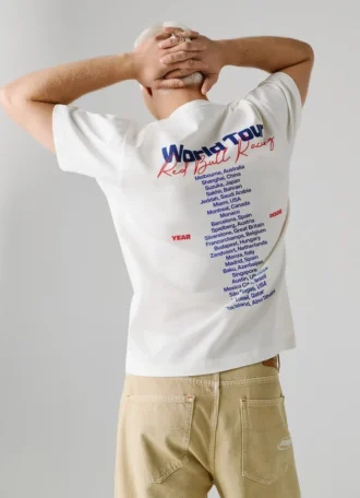 Camiseta de corte holgado con estampado en la espalda