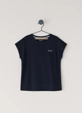 Camiseta de corte holgado con estampado en la espalda