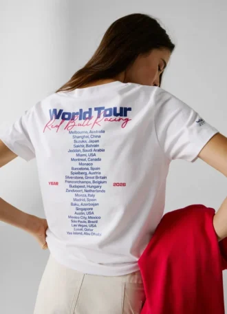 Camiseta de corte holgado con estampado en la espalda