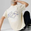 Camiseta de corte holgado con estampado en la espalda