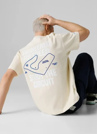 Camiseta de corte holgado con estampado en la espalda