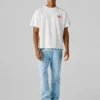 Camiseta de corte holgado con estampado en la espalda