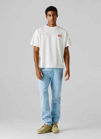 Camiseta de corte holgado con estampado en la espalda