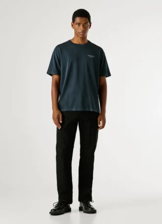 Camiseta de corte holgado con estampado en la espalda