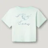 Camiseta de corte holgado con estampado en la espalda