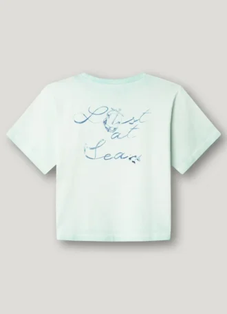 Camiseta de corte holgado con estampado en la espalda