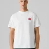 Camiseta de corte holgado con estampado en la espalda