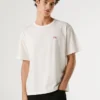 Camiseta de corte holgado con estampado en la espalda