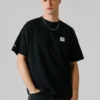 Camiseta de corte holgado con estampado en la espalda